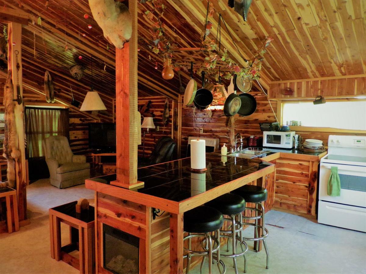 Cedar Cabin Located On A Buffalo Farm Marshall Exterior photo